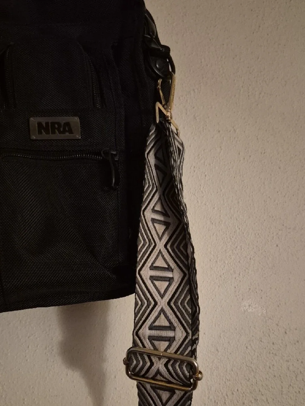 ): NRA Black Tactical Briefcase Messenger Laptop Bag Multi Pocket